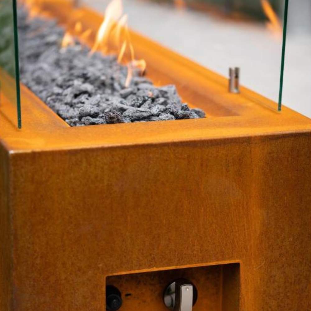 Corten Steel Gas Firepit: image 7