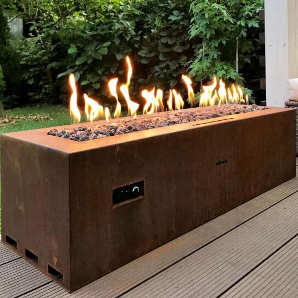 Corten Steel Gas Firepit