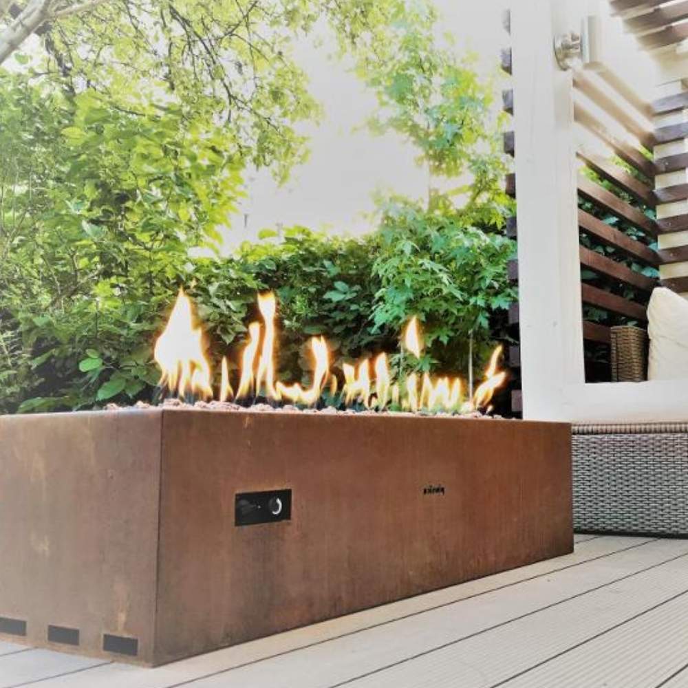 Corten Steel Gas Firepit: image 5