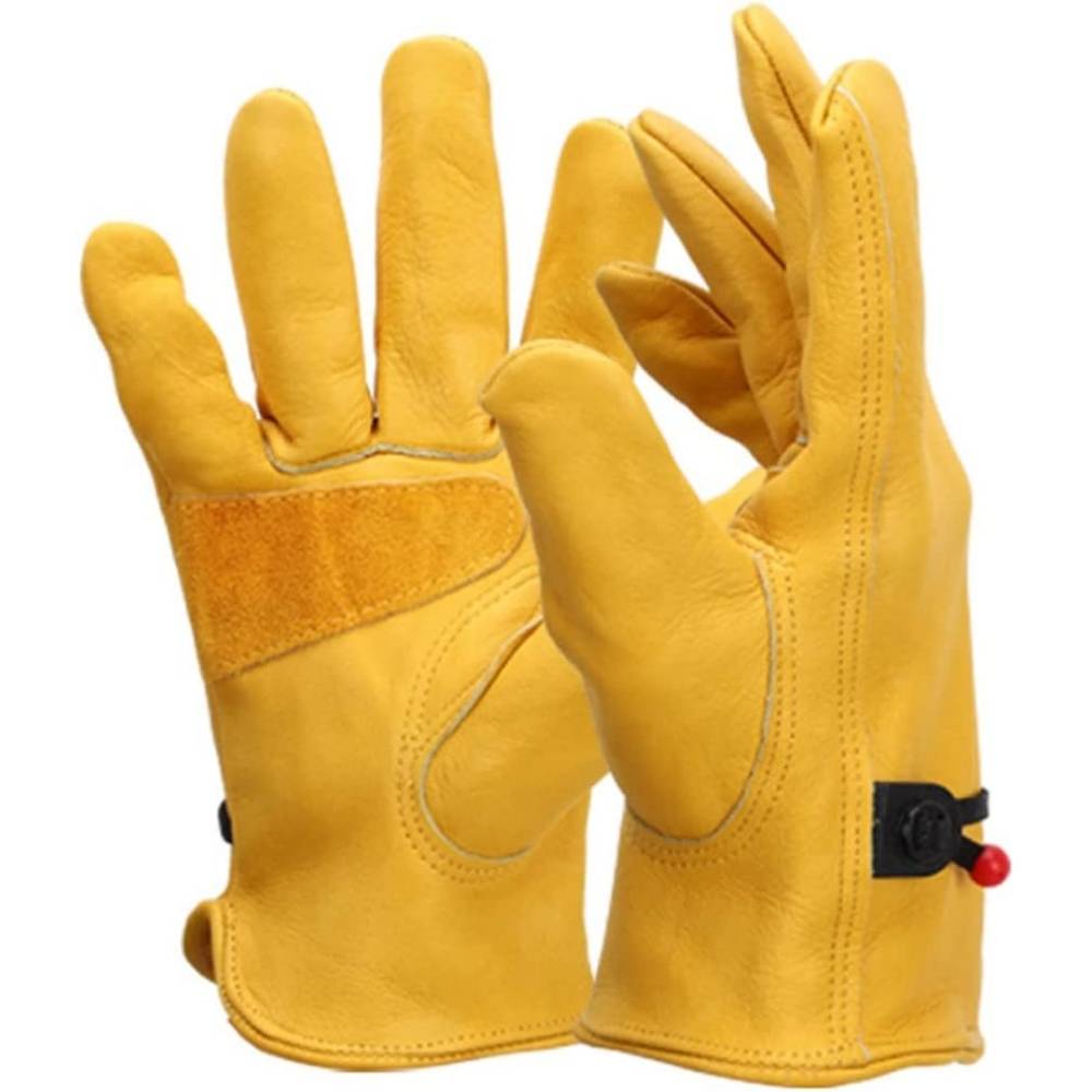 Leather Gardening Gloves: l-large: image 2