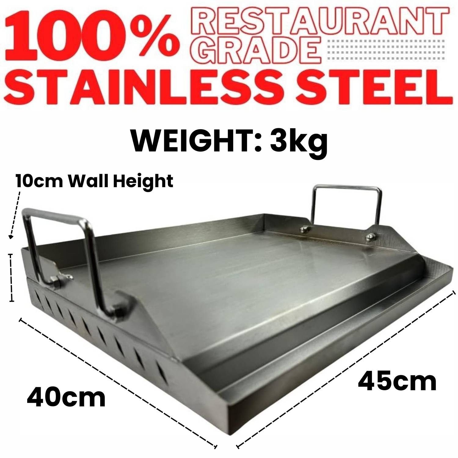 Stainless Steel Griddle: image 2