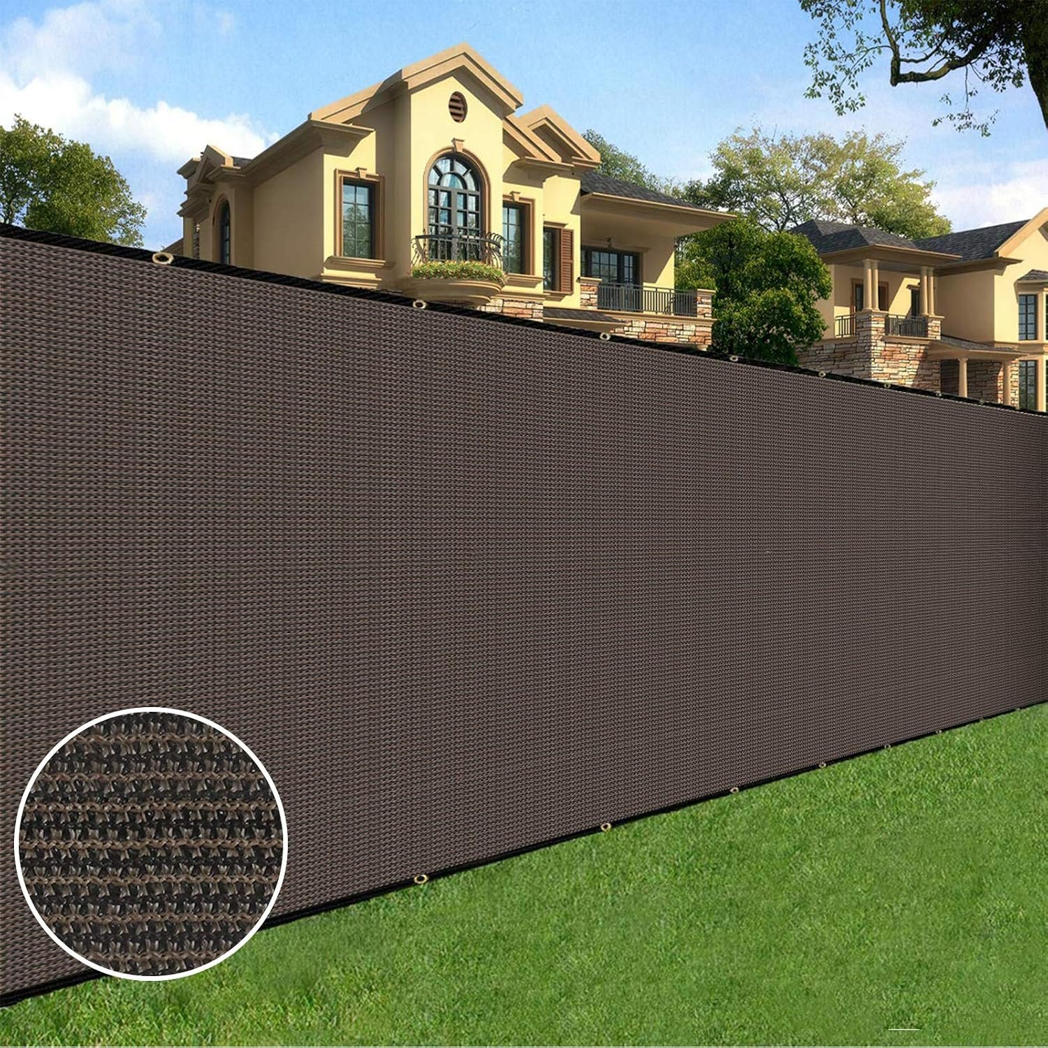 Fence Screen: Brown: image 1