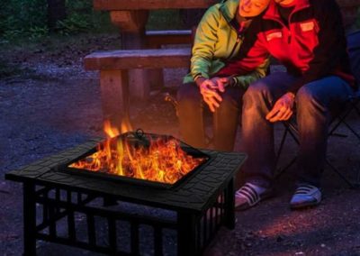 outdoor wood fire pit